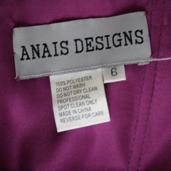 Prom dress Anais Designs magenta - Picture 2 of 5